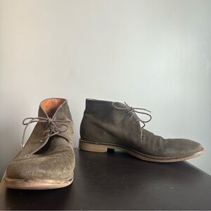 To Boot New York Brown Leather & Suede Chukka Boots